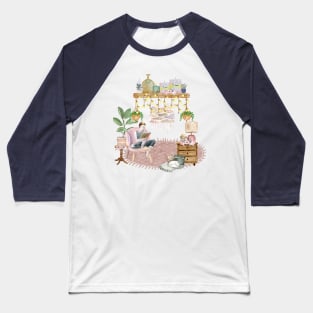 Boho Reading Room Baseball T-Shirt